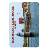Flexible Phare de Ram Island, Maine Flexi Magnet (Vertical)
