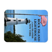 Flexible Phare de Rock Island, New York Flex Magnet (Horizontal)