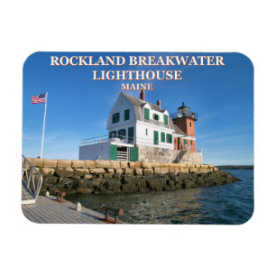 Flexible Phare de Rockland Breakwater, Maine Magnet photo