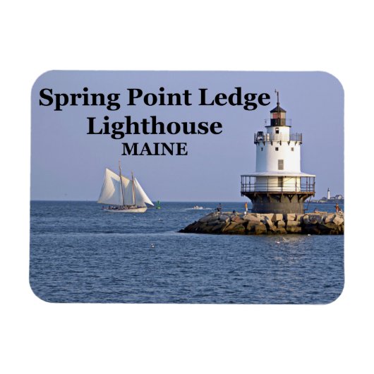 Flexible Phare de Spring Point Ledge, Magnet Photo (Horizontal)