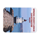 Flexible Phare de Spring Point Ledge, Maine Magnet photo (Horizontal)
