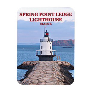 Flexible Phare de Spring Point Ledge, Maine Magnet photo