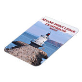 Flexible Phare de Spring Point Ledge, Maine Magnet photo (Côté Gauche)