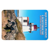 Flexible Phare de Squirrel Point, Maine Flexi Magnet (Horizontal)