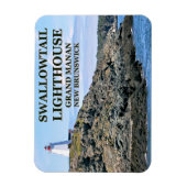 Flexible Phare de Swallowtail Grand Manan N.B. Magnet (Vertical)