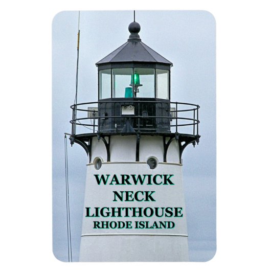 Flexible Phare de Warwick Neck, Rhode Island Flexi Magnet (Vertical)