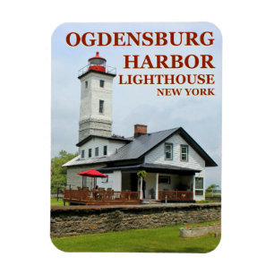 Flexible Phare du port d'Ogdensburg, New York Magnet