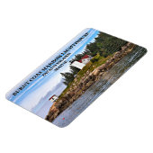 Flexible Phare du port du manteau brûlé, Magnet Flexi du Ma (Côté Gauche)