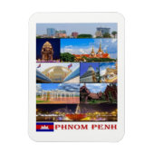 Flexible Phnom Penh - Cambodge - Mosaïque - Magnet (Vertical)