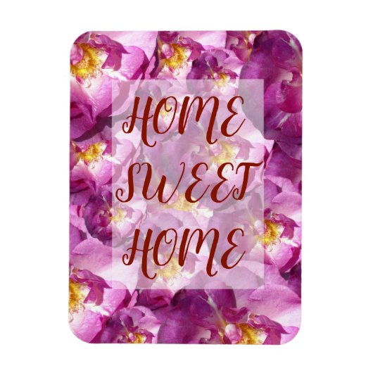 Flexible Photo de roses roses Magnet (Vertical)