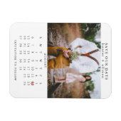 Flexible Photo du calendrier Enregistrer la date | Magnet (Horizontal)
