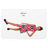 Flexible Photo et texte personnalisés. Magnet (Horizontal)