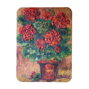 Flexible Photo Magnet Ann Hayes Peinture Beauté rouge