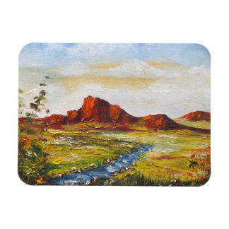 Flexible Photo Magnet Ann Hayes Peinture Red Rock Canyan