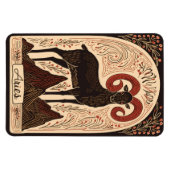 Flexible Photo Magnet Aries Celestial Zodiac Art (Horizontal)