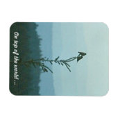 Flexible Photo Magnet - Au sommet du monde ... (Horizontal)