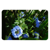 Flexible Photo Magnet design bleu fleur (Horizontal)