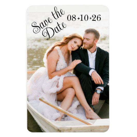 Flexible Photo Magnet Enregistrer la date (Vertical)