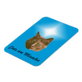 Flexible Photo Magnet - Les chats sont des miracles (Côté Gauche)