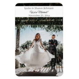 Flexible Photo Magnet Moderne Mariage Magnet