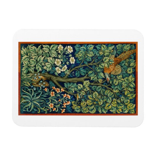 FLEXIBLE PHOTO MAGNET WILLIAM MORRIS "PHÉASANT" (Horizontal)