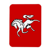 Flexible photo magnet with flag of Kent County (Vertical)