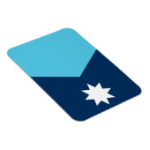 Flexible photo magnet with flag of Minnesota, USA (Côté Droit)