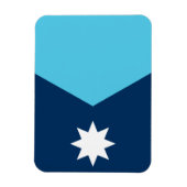 Flexible photo magnet with flag of Minnesota, USA (Vertical)