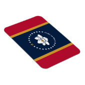 Flexible photo magnet with flag of Mississippi (Côté Droit)