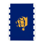 Flexible photo magnet with flag of Quebec City (Vertical)