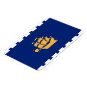 Flexible photo magnet with flag of Quebec City (Côté Gauche)