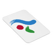 Flexible photo magnet with flag of Seoul (Côté Droit)