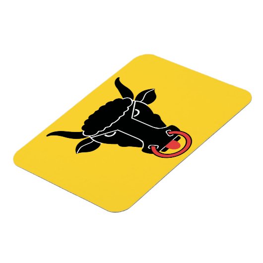 Flexible photo magnet with flag of Uri Canton (Côté Gauche)