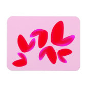 Flexible Photo magnet with Hearts (Horizontal)