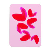 Flexible Photo magnet with Hearts (Vertical)