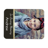 Flexible Photo Memoriam Magnet for Boy or Man (Horizontal)