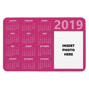 Flexible Photo personnalisée Magnet Calendrier 2019 - Magen