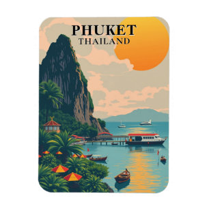 Flexible Phuket Thailand Beach Travel Souvenir Magnet