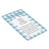 Flexible Picnic Cucumber Sandwich Recipe Magnet (Côté Droit)