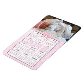 Flexible Pink Baby 2018 Mini Réfrigérateur Magnet Calendrie (Côté Gauche)