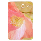 Flexible Pink Islande Poppy Joy Magnet (Vertical)