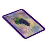 Flexible Pinot Noir Vin Raisins Peinture Art Magnet (Côté Droit)