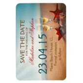 Flexible plage de soleil Magnet Réservez la date (Vertical)