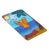 Flexible Plage Joie et Paix Angel Art Rectangle Magnet (Côté Droit)