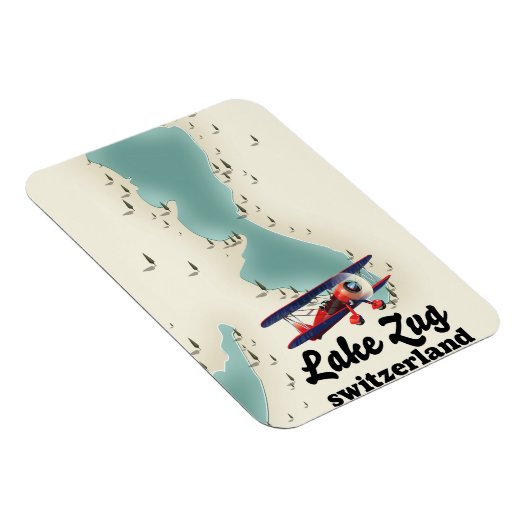 Flexible Plan du lac de Staz Suisse Magnet (Côté Droit)