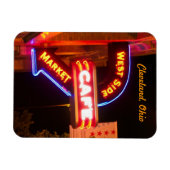 Flexible Plaque café Neon Marché Flexi Magnet (Horizontal)