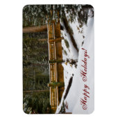 Flexible Pont à Wuksachi Happy Holidays Flexi Magnet (Vertical)