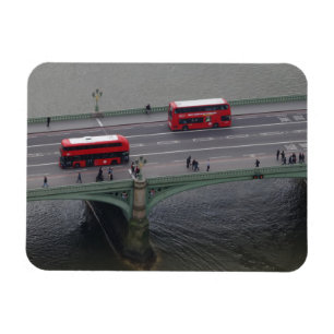 Flexible Pont de Westminster et autobus Magnet de 3 po x 4