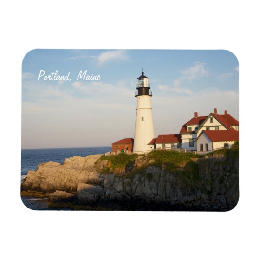 Flexible Portland Maine Head Light Lighthouse Magnet (Horizontal)