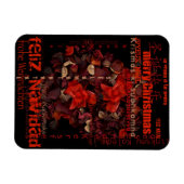 Flexible Potpourri Monde Noël Navidad Noel P Magnet (Horizontal)